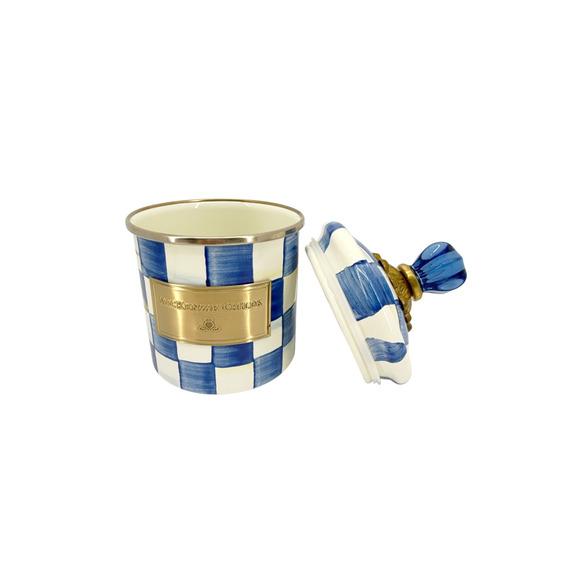 MACKENZIE-CHILDS Royal Check Canister Demi - Picture 4 of 9